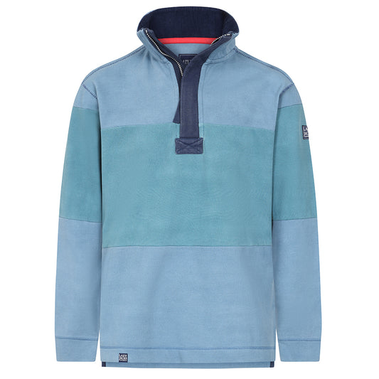 LJ700S - Men's Pique Striped Sweatshirt - Peacock