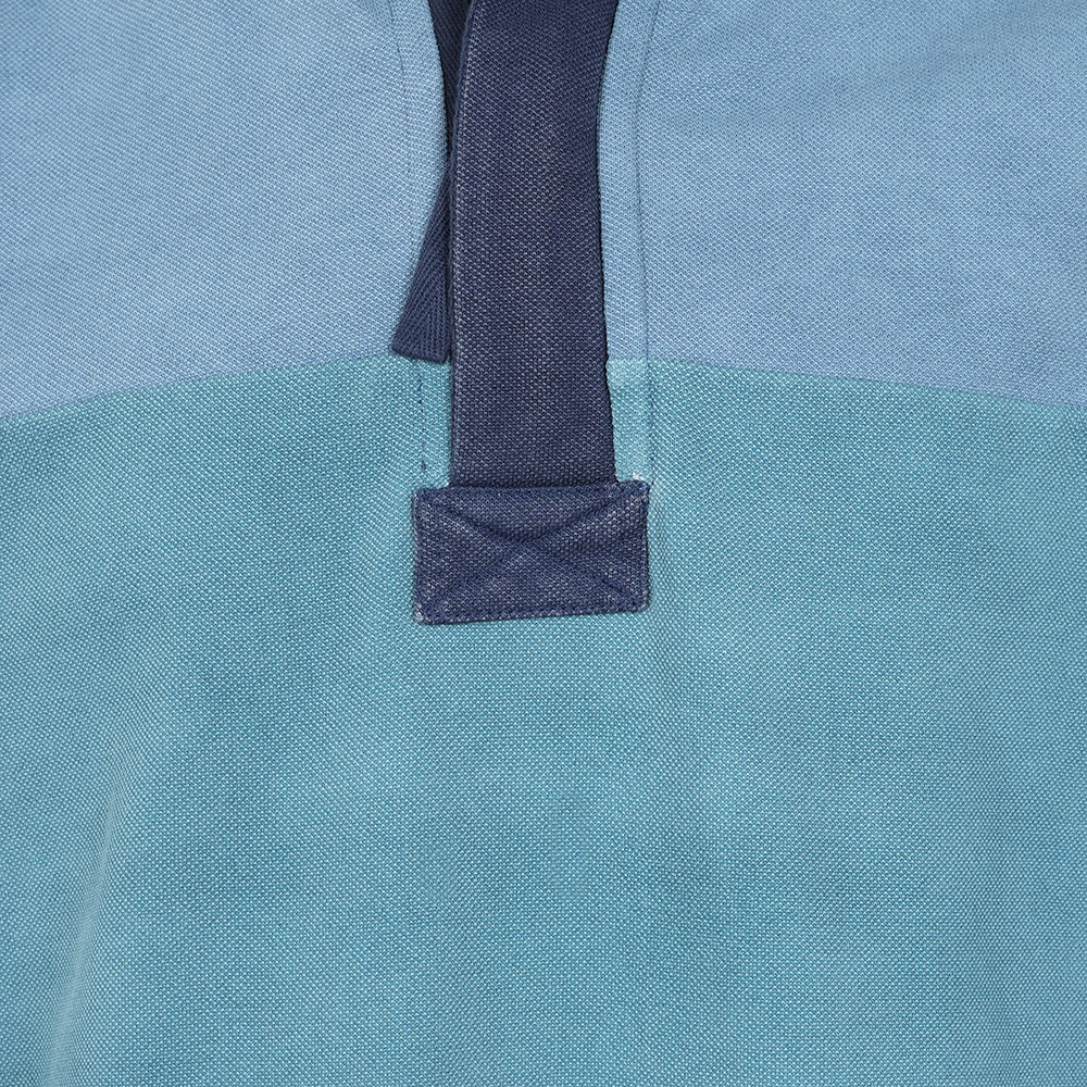 LJ700S - Men's Pique Striped Sweatshirt - Peacock