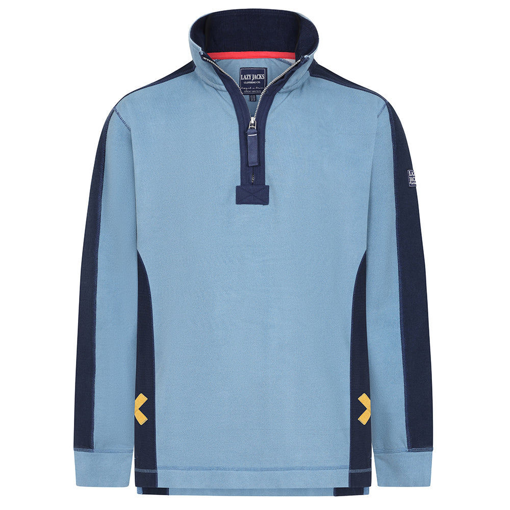 LJ705 - Pique Panel Sweatshirt - Airforce