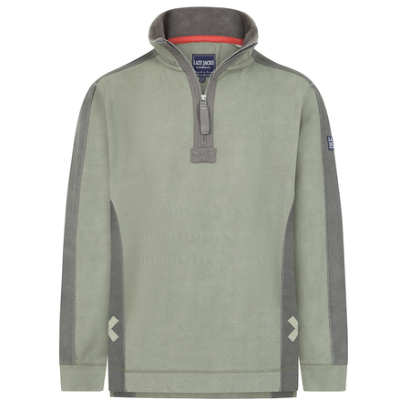 LJ705 - Pique Panel Sweatshirt - Khaki
