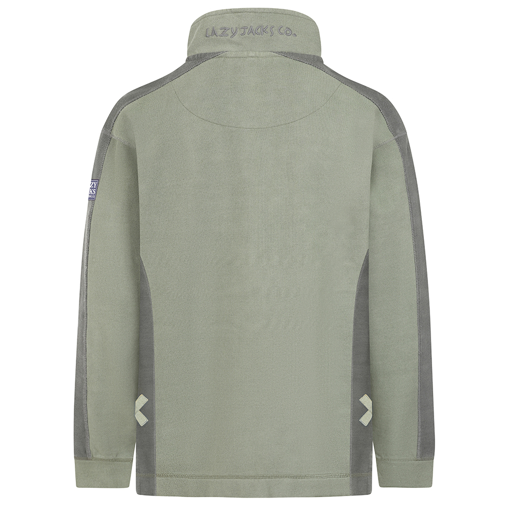 LJ705 - Pique Panel Sweatshirt - Khaki