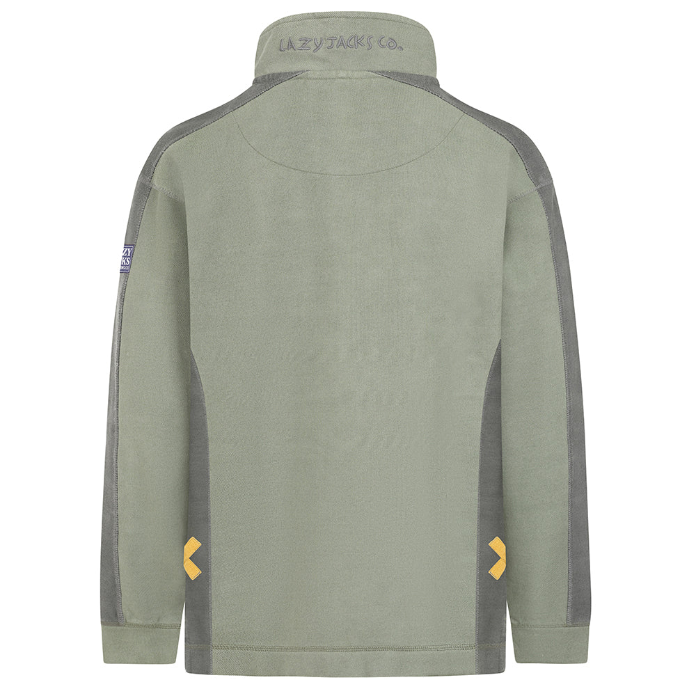 LJ705 - Pique Panel Sweatshirt - Khaki