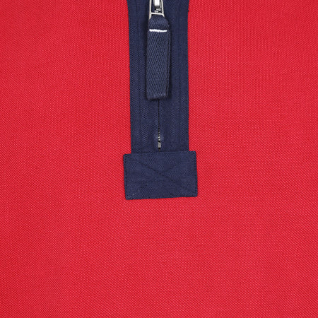 LJ705 - Pique Panel Sweatshirt - Red