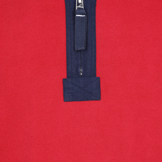 LJ705 - Pique Panel Sweatshirt - Red