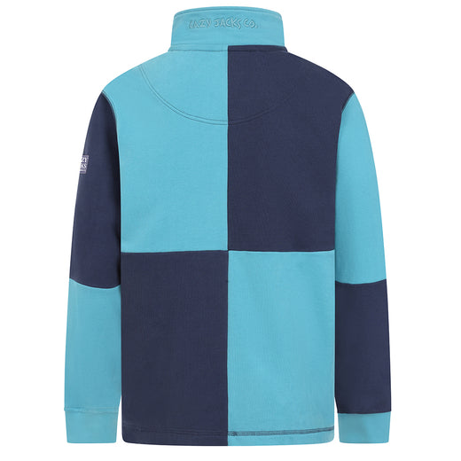 LJ720 - Quartered Sweatshirt - Peacock/Storm