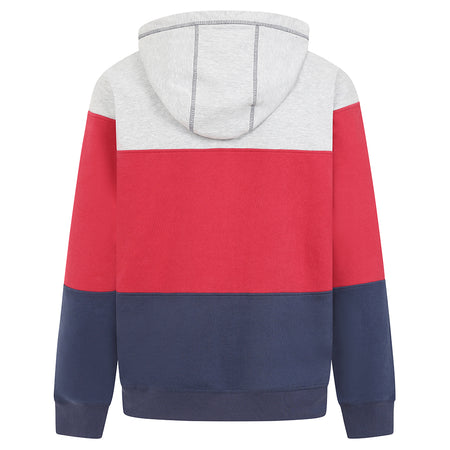 LJ721 - Men's Full Zip Panelled Hoody - Red