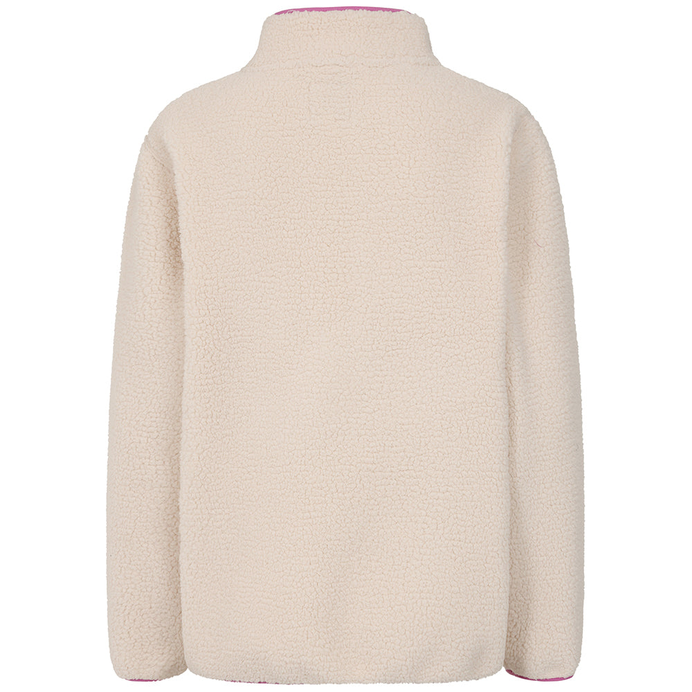 LJ800 - Ladies Half Zip Sherpa Fleece - Oatmeal