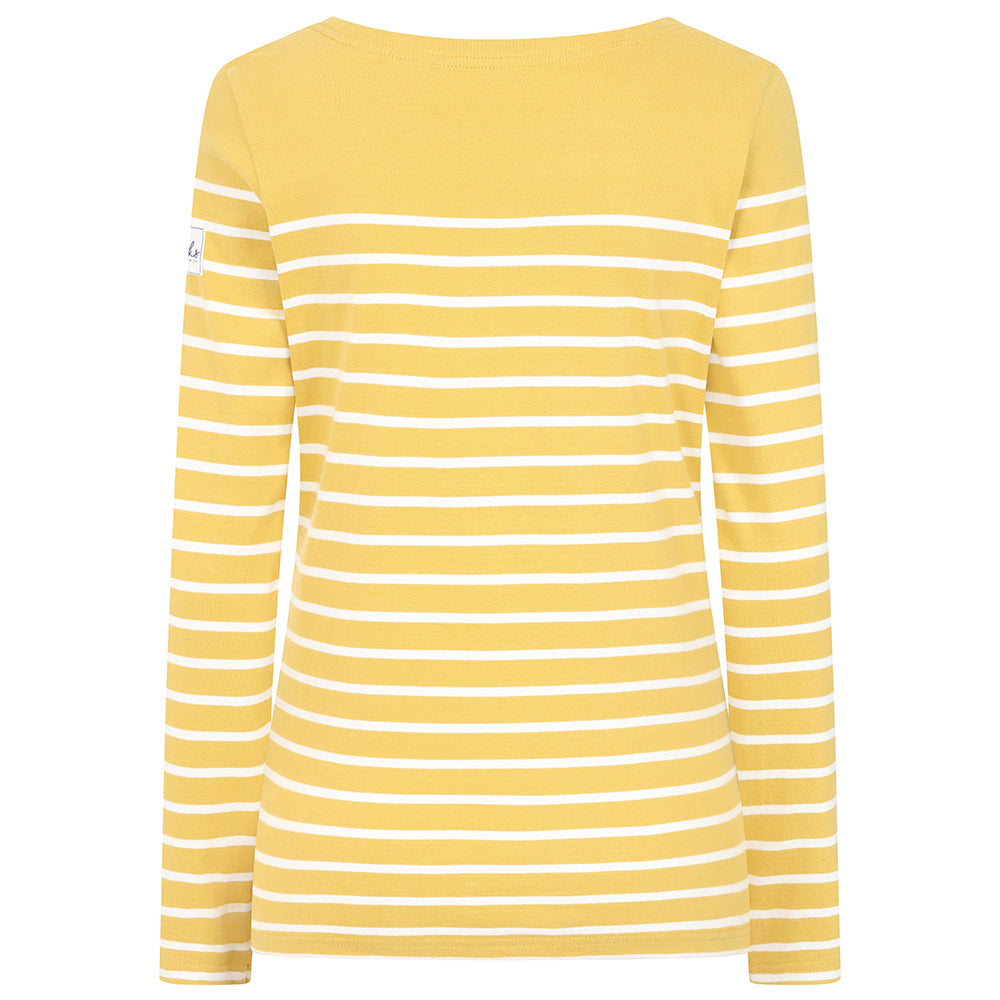 LJ97 - Long Sleeve Striped Breton - Heather