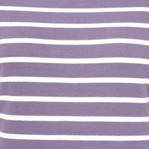 LJ97 - Long Sleeve Striped Breton Top - Mauve