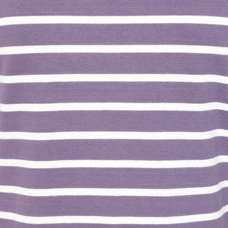 LJ97 - Long Sleeve Striped Breton Top - Mauve