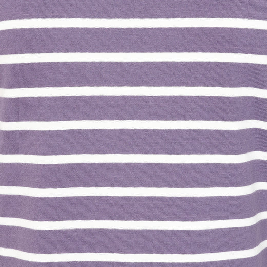 LJ97 - Long Sleeve Striped Breton Top - Mauve