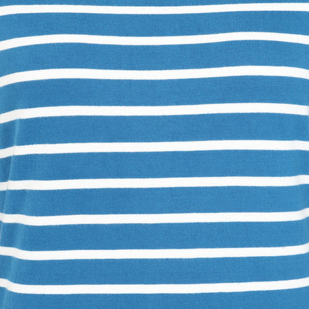 LJ97 - Long Sleeve Striped Breton Top - Teal