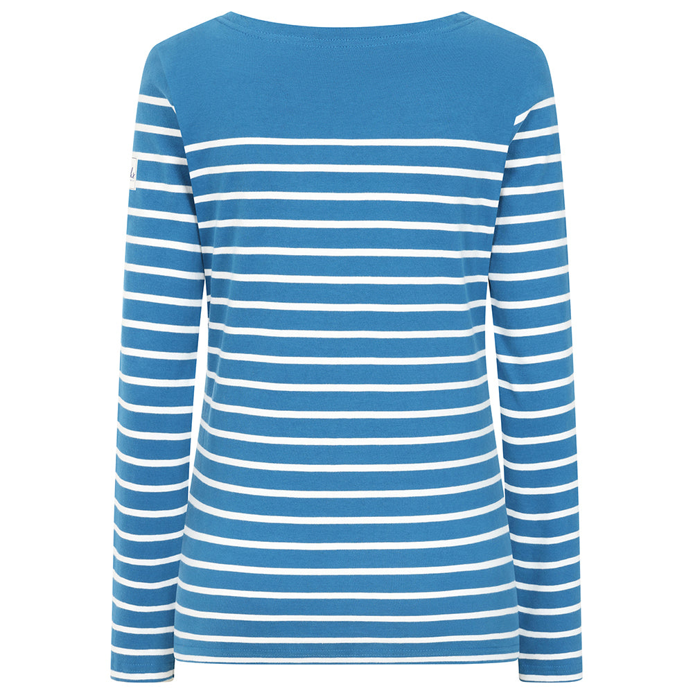 LJ97 - Long Sleeve Striped Breton Top - Teal