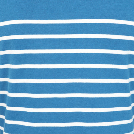LJ97 - Long Sleeve Striped Breton Top - Teal