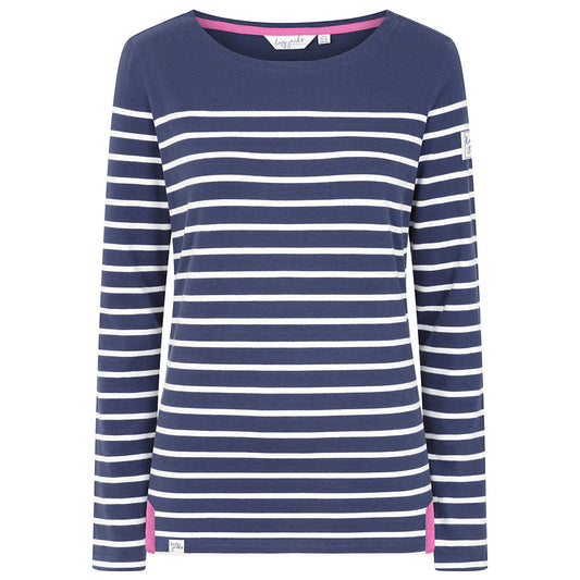 LJ97 - Long Sleeve Striped Breton - Twilight