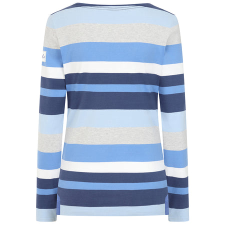 LJ97M - Long Sleeve Multi Stripe Breton - Winter Blues