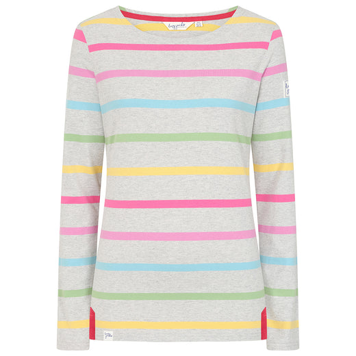 LJ97M - Long Sleeve Multi Stripe Breton - Winter Brights