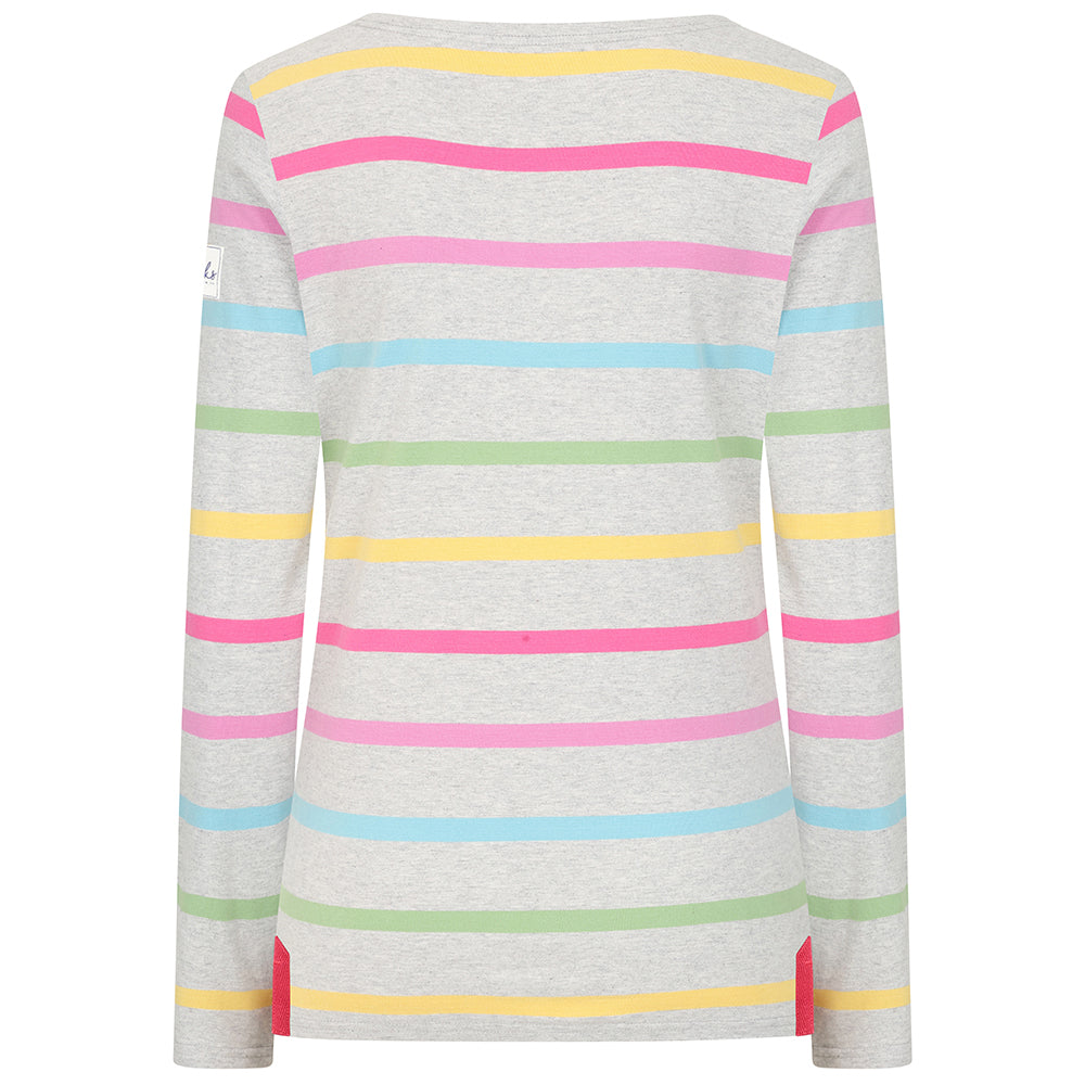LJ97M - Long Sleeve Multi Stripe Breton - Winter Brights