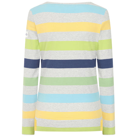 LJ97M - Long Sleeve Multi Striped Breton - Winter Greens