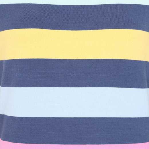 LJ97M - Long Sleeve Multi Stripe Breton - Winter watercolours