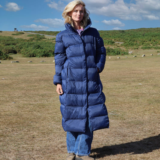 JK2 - Long Puffer Coat - Marine