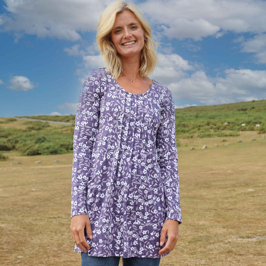 LJ114 - Ladies Printed Tunic - Bell Flowers