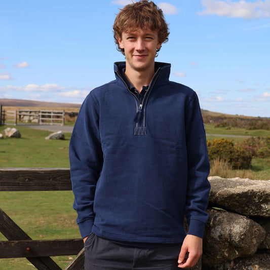 LJ40 - Quarter Zip Sweatshirt - Marine