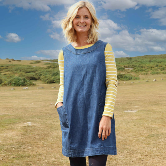 LJ519 - Ladies Denim Dress - Denim