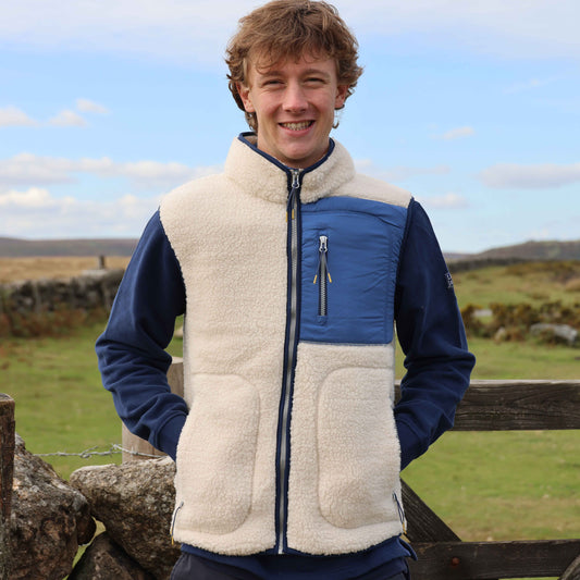 LJ852 - Men's Sherpa Fleece Gilet - Oatmeal