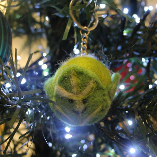 Brussel Sprout Key Ring