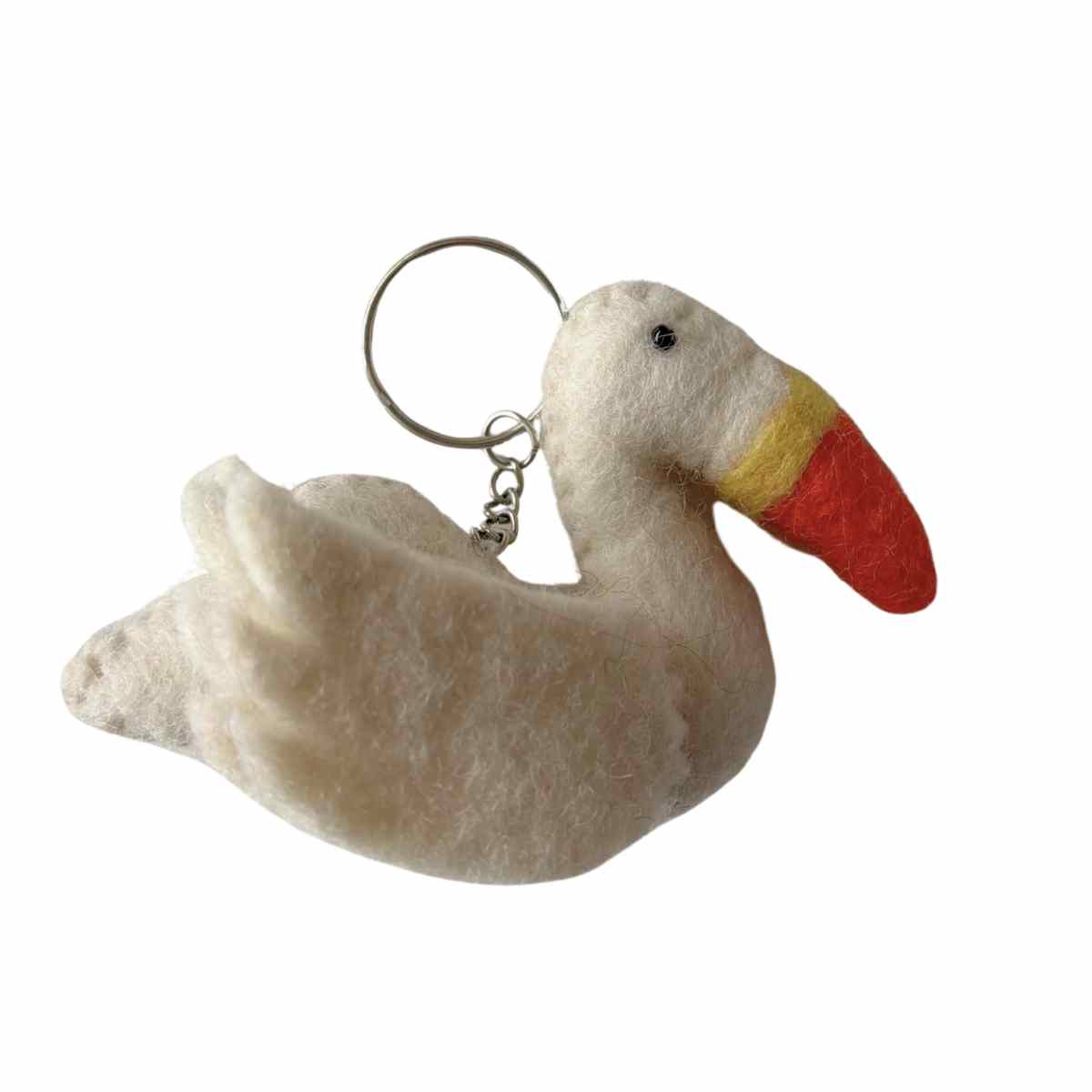 Elegant Swan Key Ring