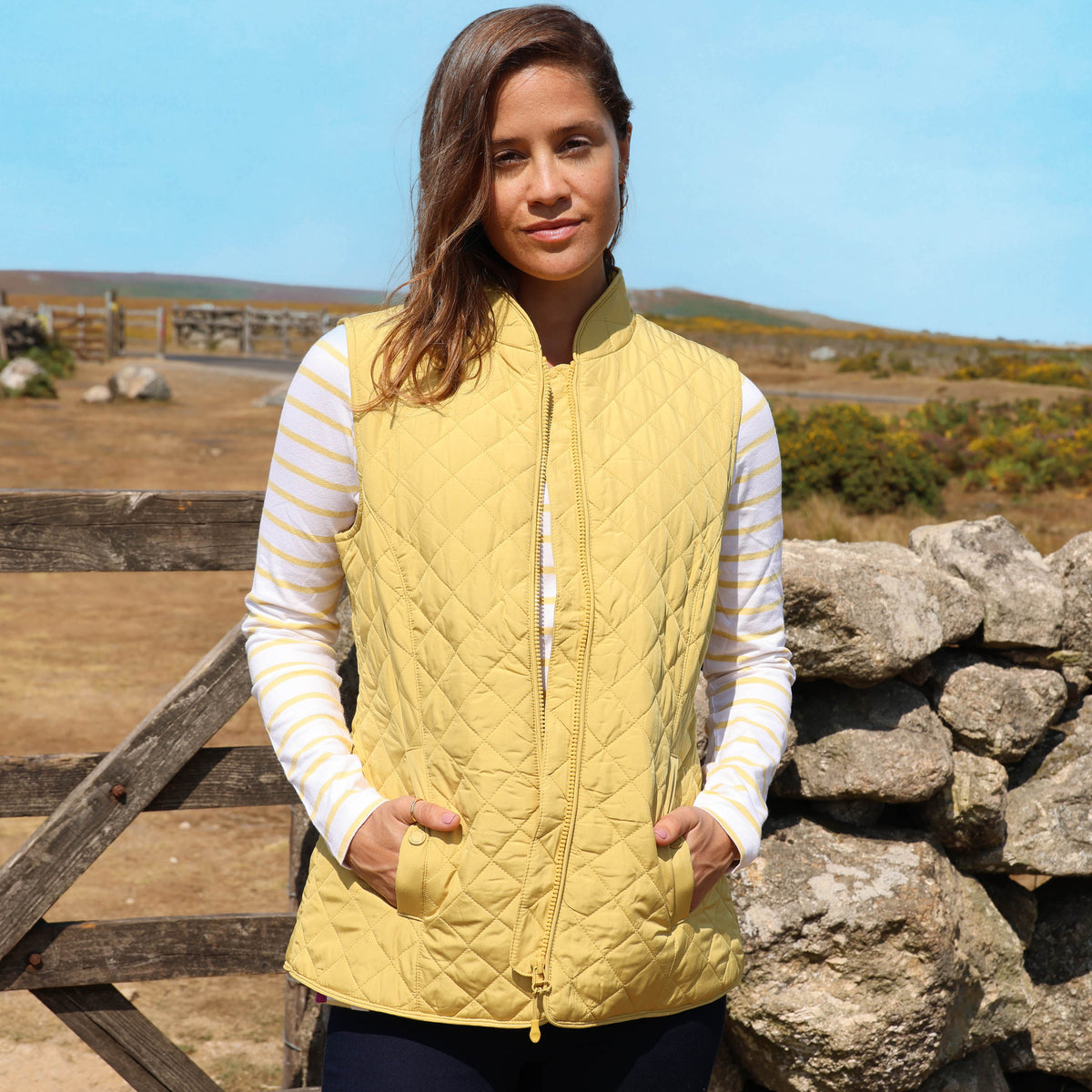 GL1 - Ladies Quilted Gilet - Heather
