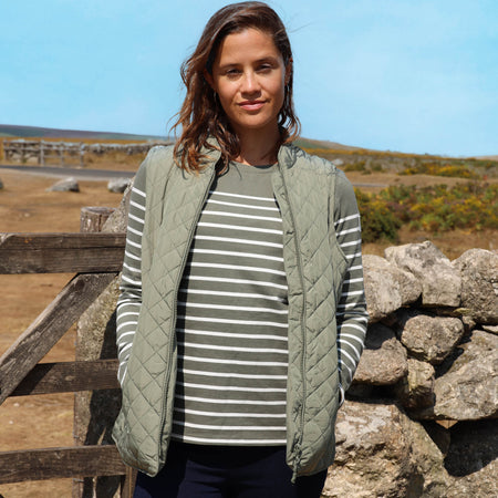 GL1 - Ladies Quilted Gilet - Khaki