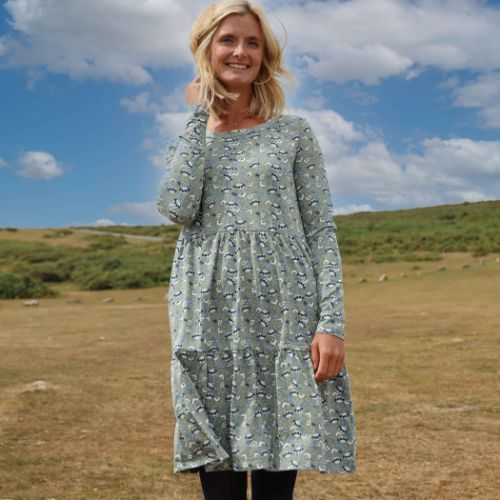 LJ532 - Ladies Tiered Dress - Vine Khaki