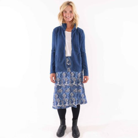 LJ41 - Printed Jersey Skirt - Rose