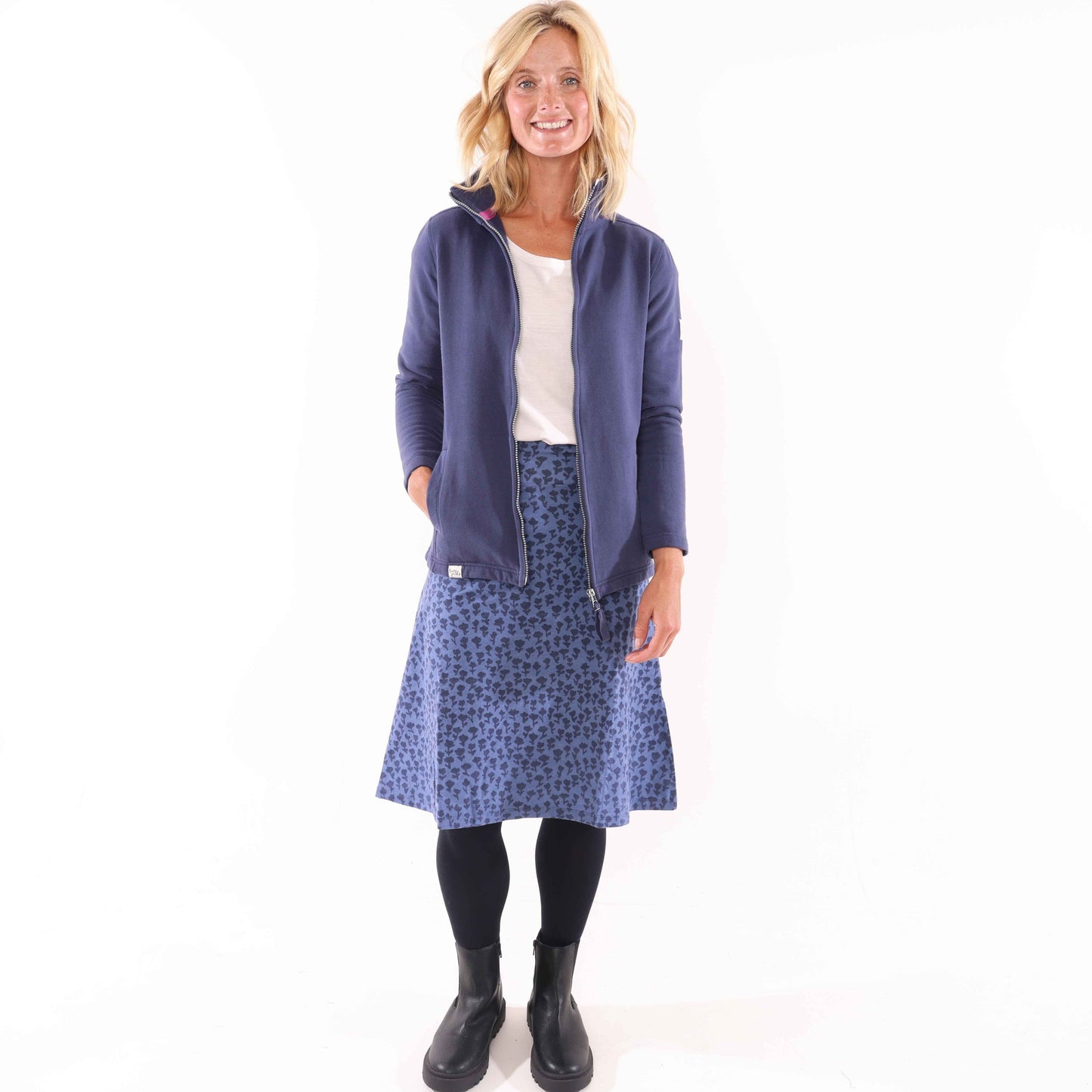 LJ41 - Printed Jersey Skirt - Dandy