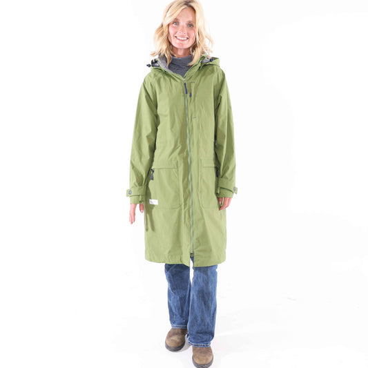LJ67 - Ladies Longline Waterproof Coat - Sage