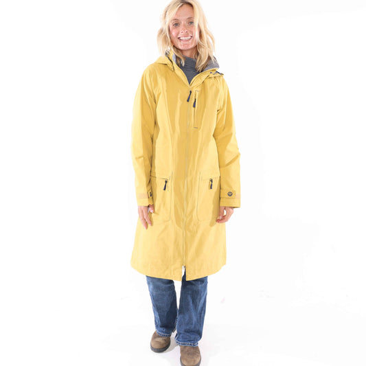 LJ67 - Ladies Longline Waterproof Coat - Heather