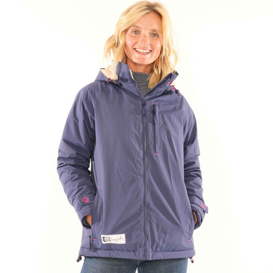 LJ158 - Ladies Snug Lined Coat - Marine