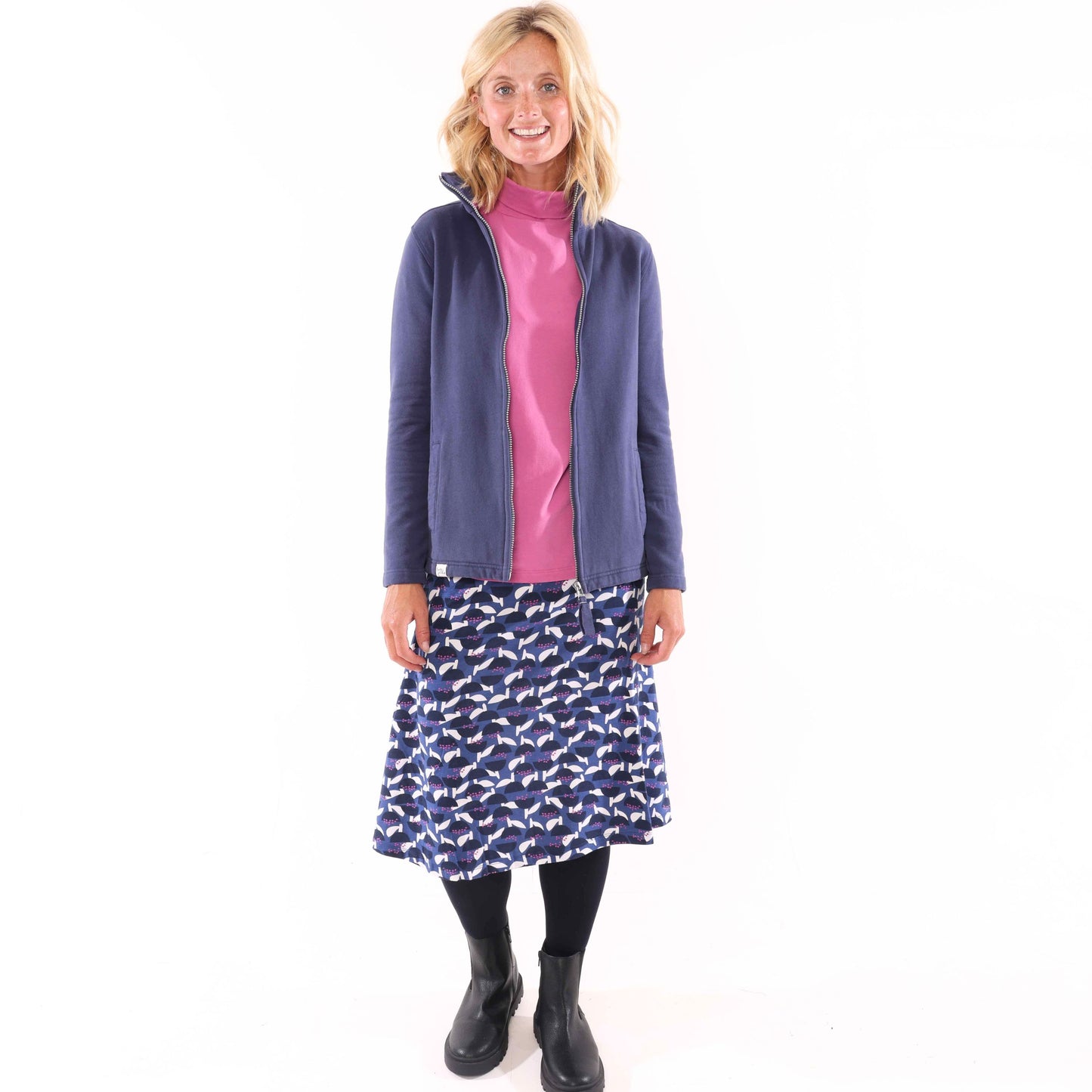 LJ41 - Printed Jersey Skirt - Stem