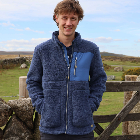 LJ851 - Men's Full Zip Sherpa Fleece - Marine