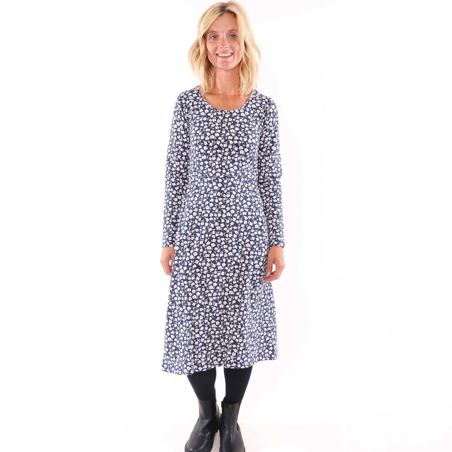 LJ70 - Printed Tie Back Dress - Buttercup