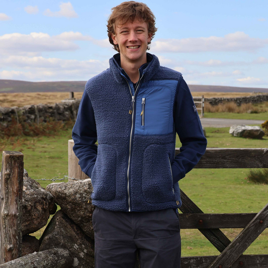 LJ852 - Men's Sherpa Fleece Gilet - Marine
