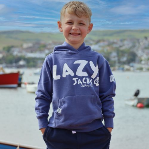 LJ21C - Boy's Hooded Sweatshirt - Denim