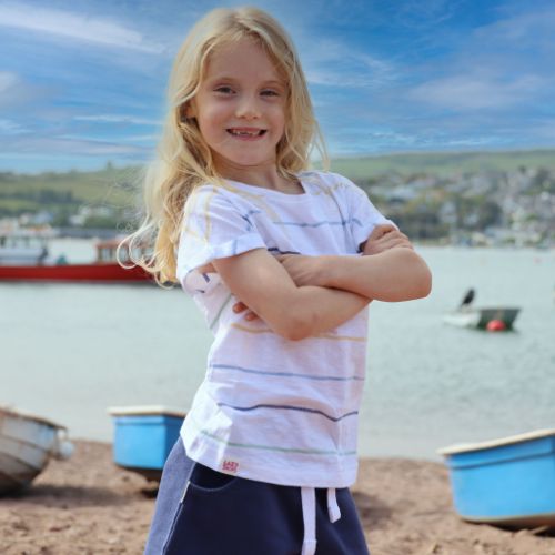 LJ651SC - Girl's Texture Tee - Greens