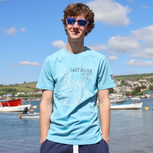 LJ15 - Men's Printed T-Shirt - Turquoise