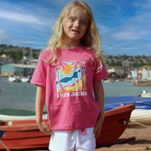 LJ208C - Girl's Printed Tee - Sorbet
