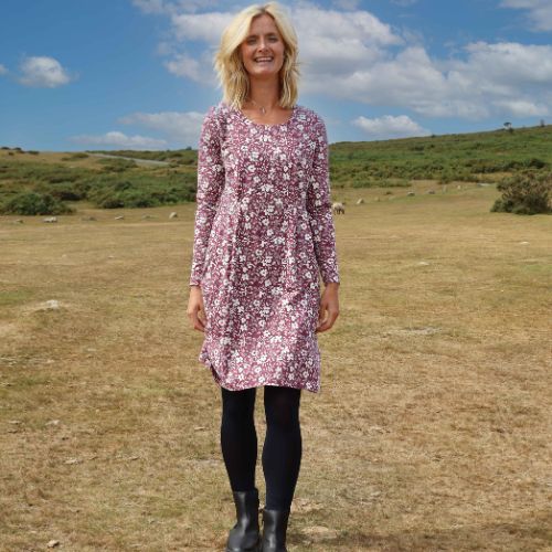 LJ120 - Printed Dress - Petals