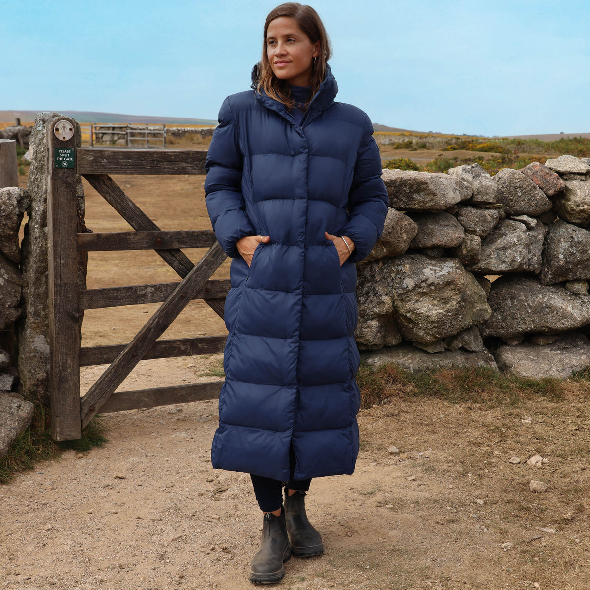 JK2 - Long Puffer Coat - Marine