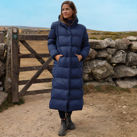 JK2 - Long Puffer Coat - Marine